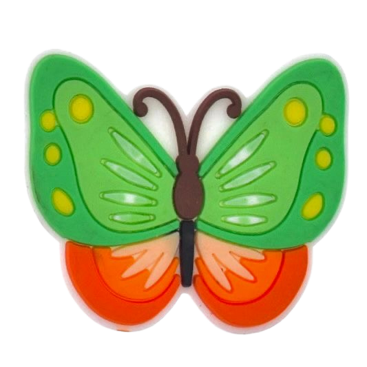 GREEN ORANGE BUTTERFLY